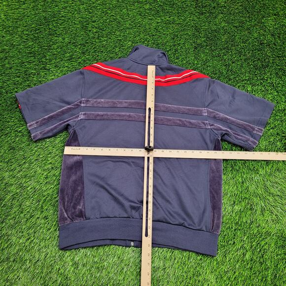 FILA Terry Track Jacket Small 21x25 Baggy Cropped - Picture 5 of 12